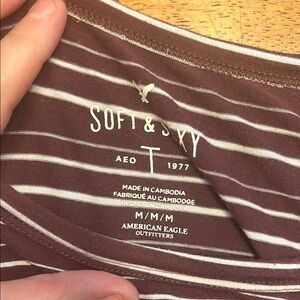 American Eagle Soft & Sky Striped T-Shirt